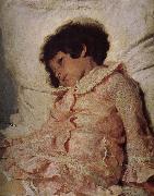 Ilia Efimovich Repin Artist daughter USA oil painting reproduction